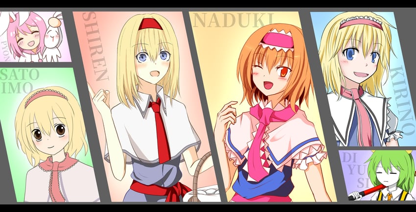 alice margatroid, daiyousei, diyusi, and hinase (touhou and 1 more) drawn by sakuna_brownie