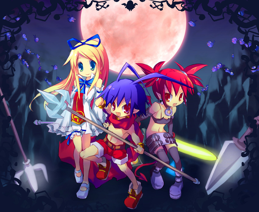 etna, flonne, and laharl (disgaea and 1 more) drawn by sakurano_miya
