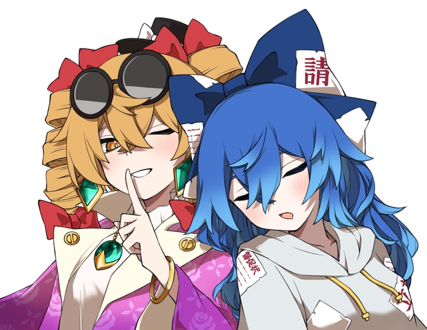 yorigami shion and yorigami jo'on (touhou) drawn by ch00suke