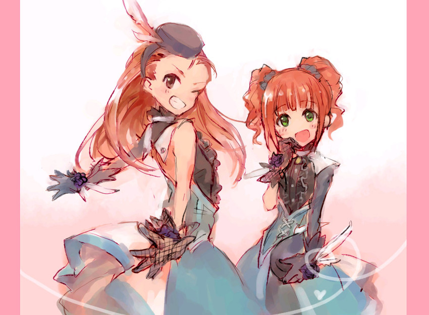 minase iori and takatsuki yayoi (idolmaster) drawn by yokoshima_(tirimoti)