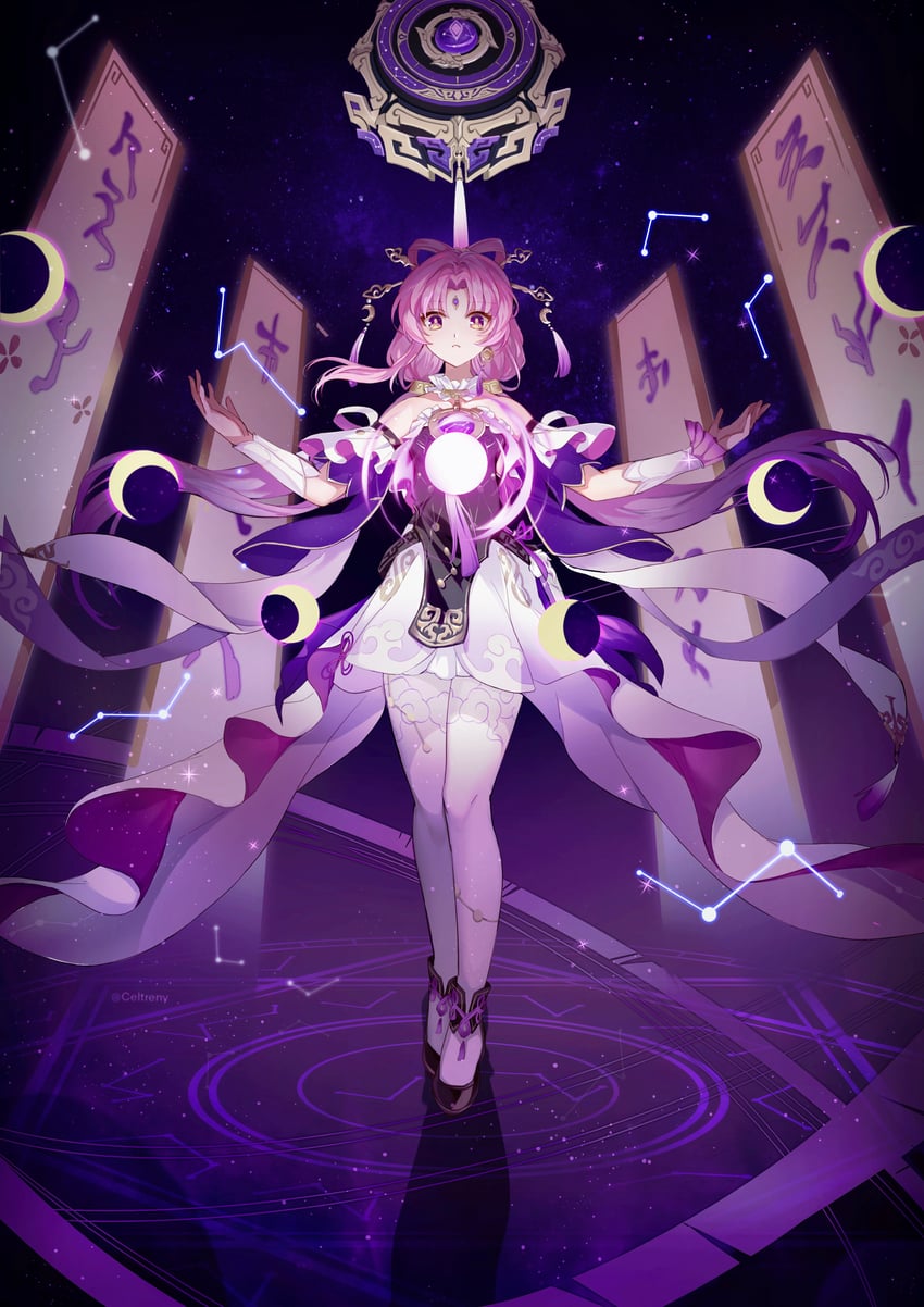 fu xuan (honkai and 1 more) drawn by celtreny