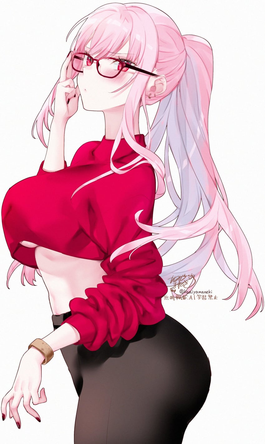 mori calliope (hololive and 1 more) drawn by kamiya_maneki