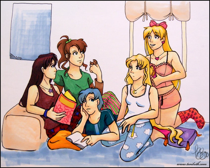 tsukino usagi, mizuno ami, aino minako, hino rei, and kino makoto (bishoujo senshi sailor moon)