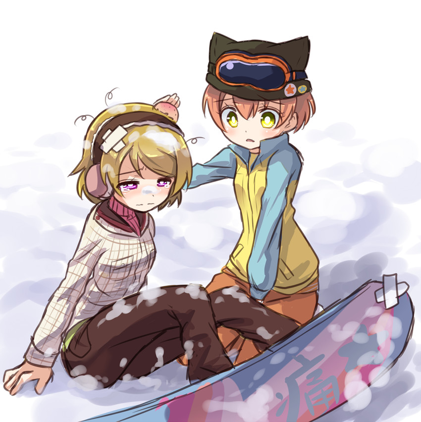 hoshizora rin and koizumi hanayo (love live! and 1 more) drawn by shipii_(jigglypuff)