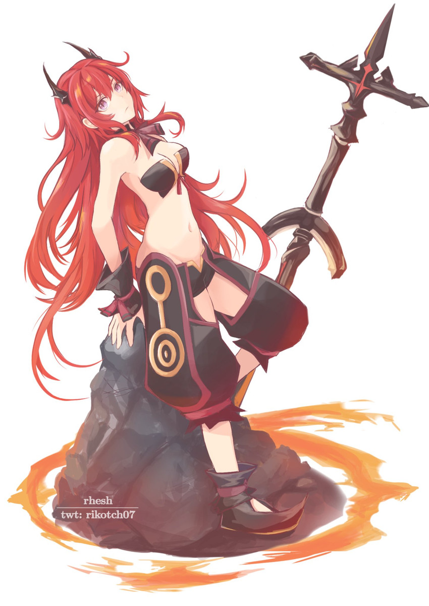 surtr and metallica (arknights and 1 more) drawn by rikotch07