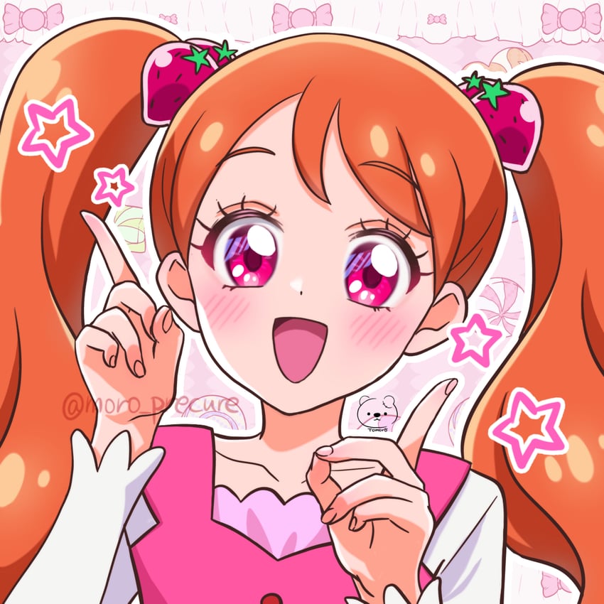 usami ichika (precure and 1 more) drawn by moro_precure