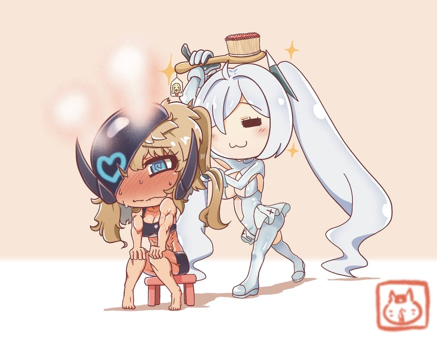 cinderella and grave (goddess of victory: nikke) drawn by stupidleon2