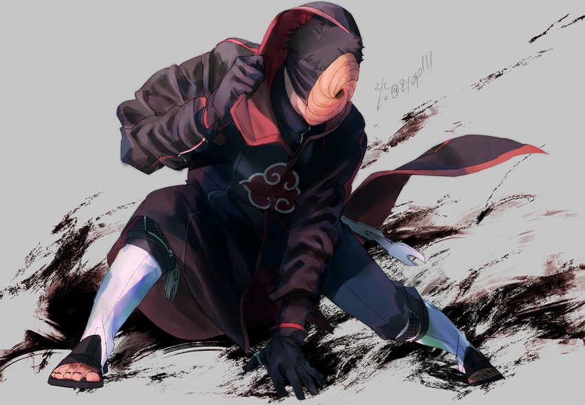 uchiha obito and tobi (naruto and 1 more) drawn by zifletts