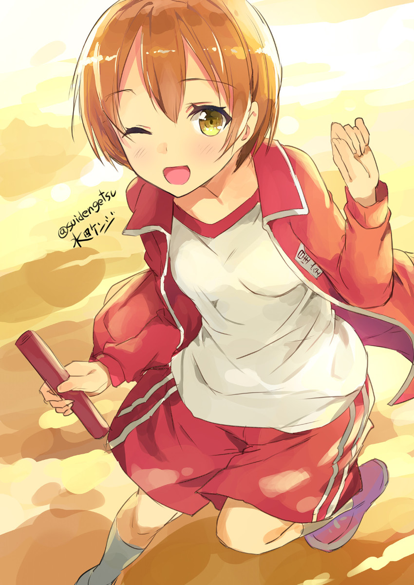 hoshizora rin (love live! and 1 more) drawn by mizuta_kenji