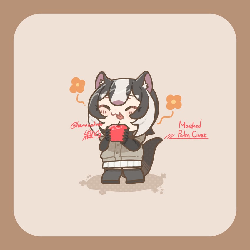 masked palm civet (kemono friends and 1 more) drawn by hamanekoko
