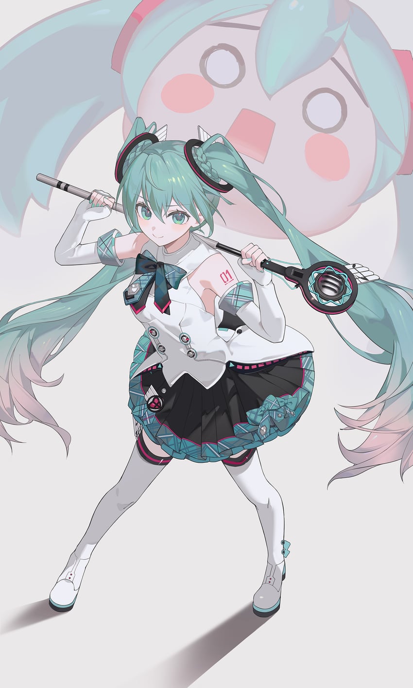 hatsune miku, magical mirai miku, and hachune miku (vocaloid and 1 more) drawn by p1up1u