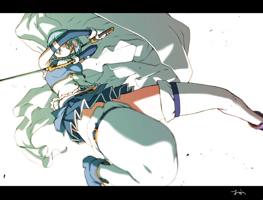 miki sayaka (mahou shoujo madoka magica) drawn by oono_tsutomu