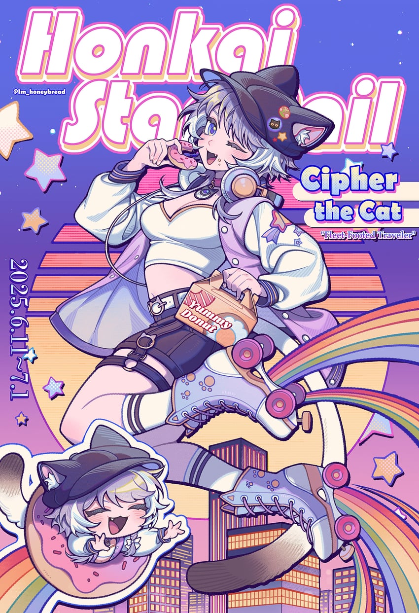 cipher (honkai and 1 more) drawn by im_honeybread
