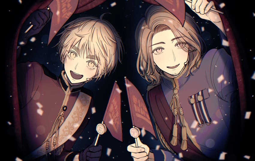 united kingdom and france (axis powers hetalia) drawn by tri4834