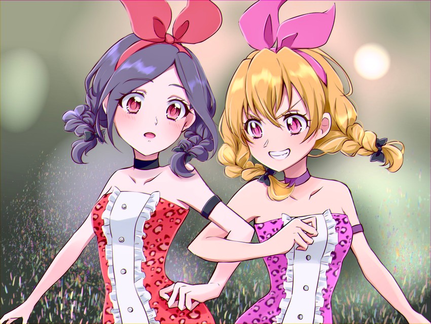 higashi setsuna and momozono love (precure and 1 more) drawn by fpminnie1