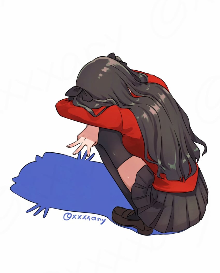 tohsaka rin (fate and 1 more) drawn by xxxxay