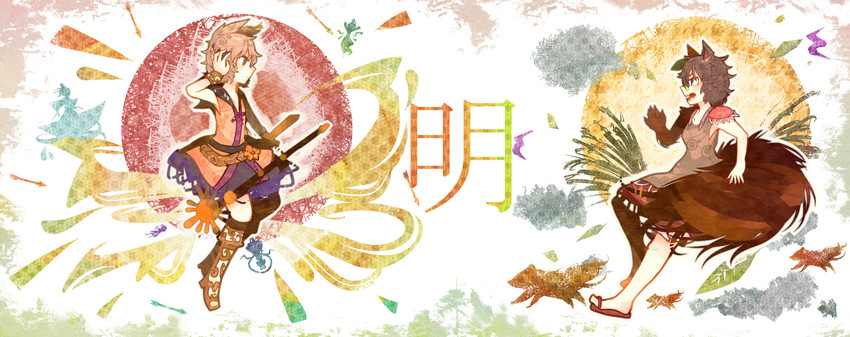 toyosatomimi no miko, mononobe no futo, kaku seiga, soga no tojiko, and futatsuiwa mamizou (touhou) drawn by itomugi-kun