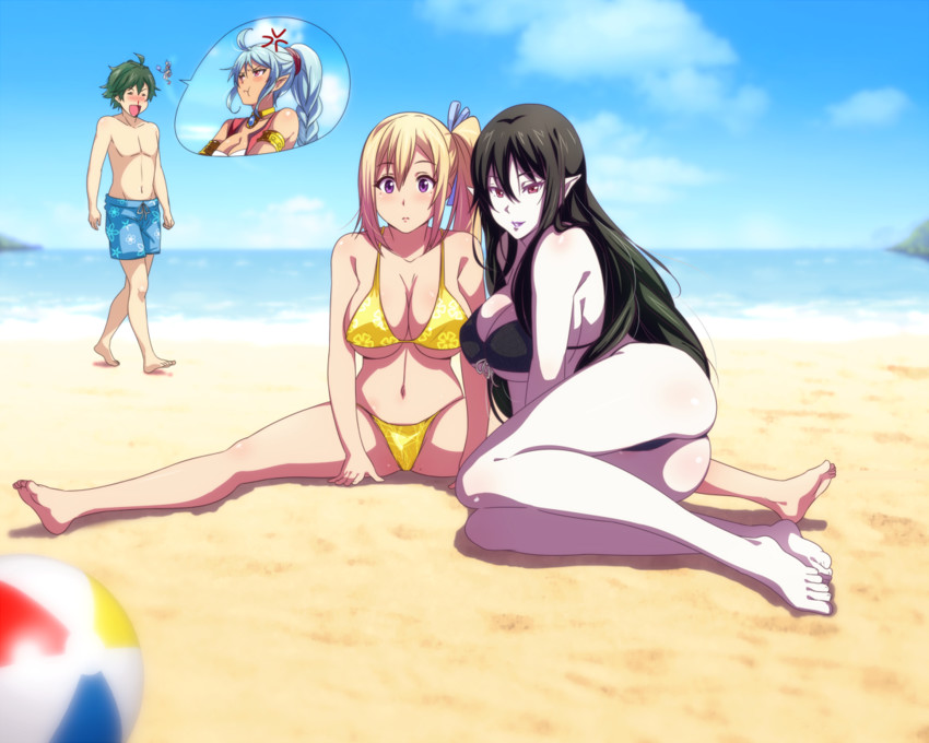 kawakami mai, ruru, ichijou haruhiko, and enigma (musaigen no phantom world) drawn by sbel02