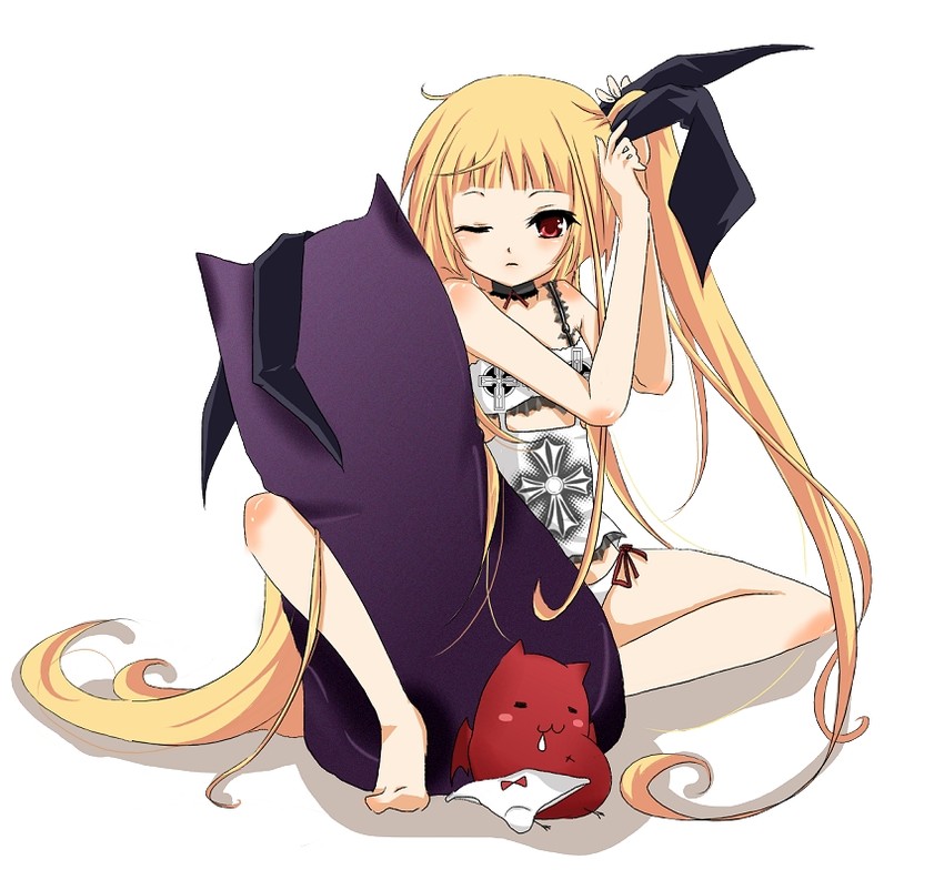 rachel alucard, gii, and nago (blazblue) drawn by shii_(niku-9)