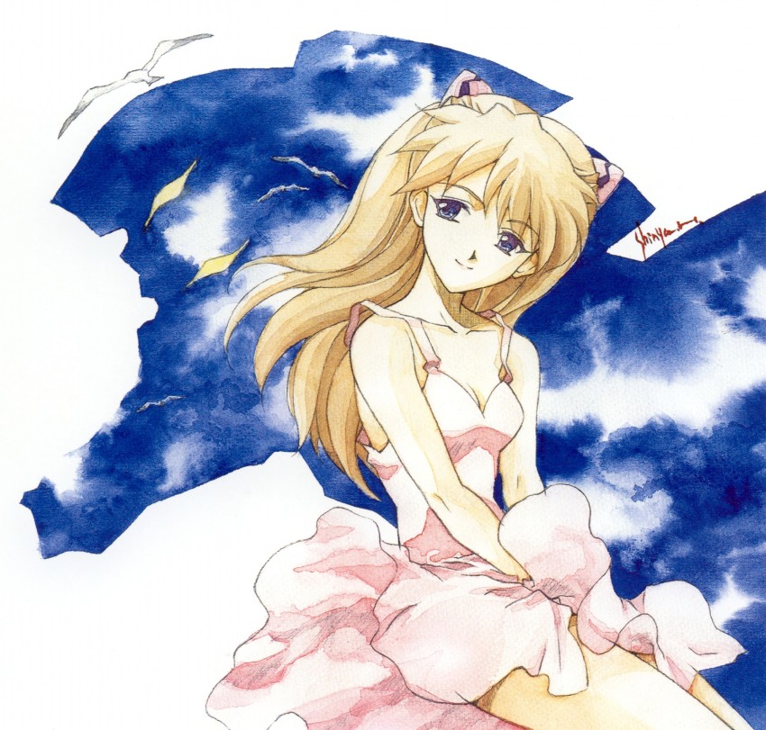 souryuu asuka langley (neon genesis evangelion) drawn by hasegawa_shin'ya