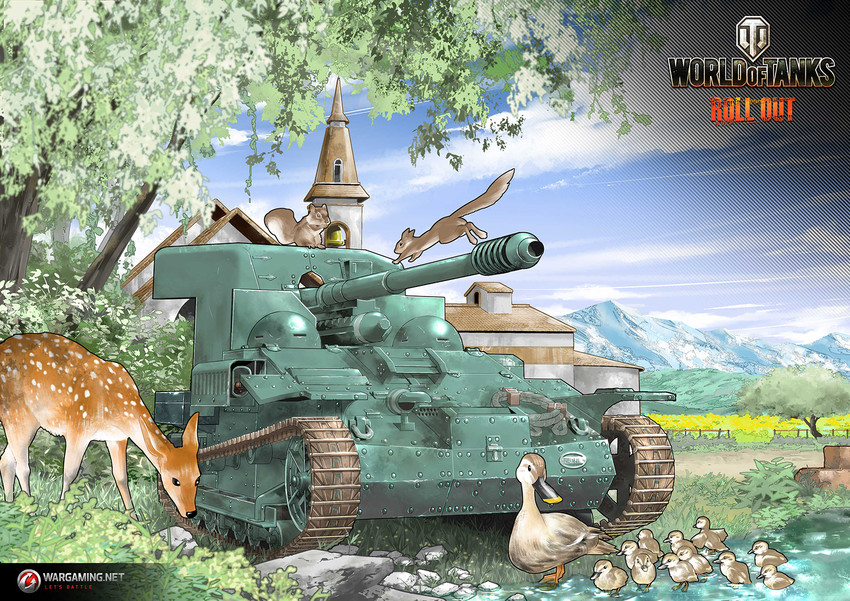 world of tanks and 1 more drawn by inou_takashi