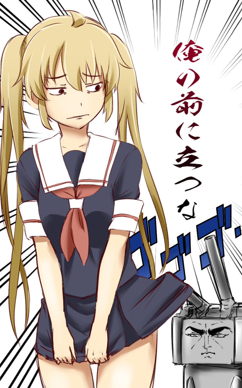 rensouhou-chan, murasame, and duke tougou (kantai collection and 1 more) drawn by ishii_hisao