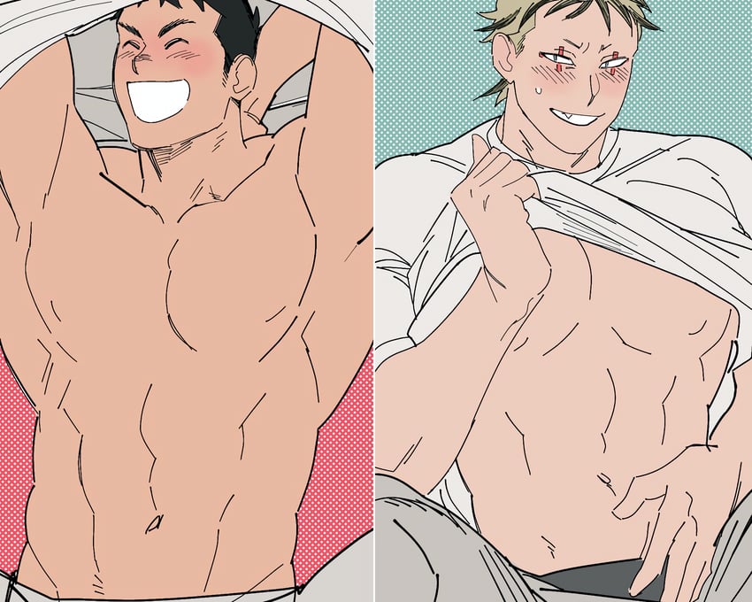 aikawa and risu (dorohedoro) drawn by sasaki_(ssk_p3)
