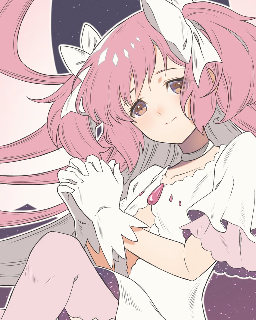 kaname madoka and ultimate madoka (mahou shoujo madoka magica) drawn by taku_hanamiyap