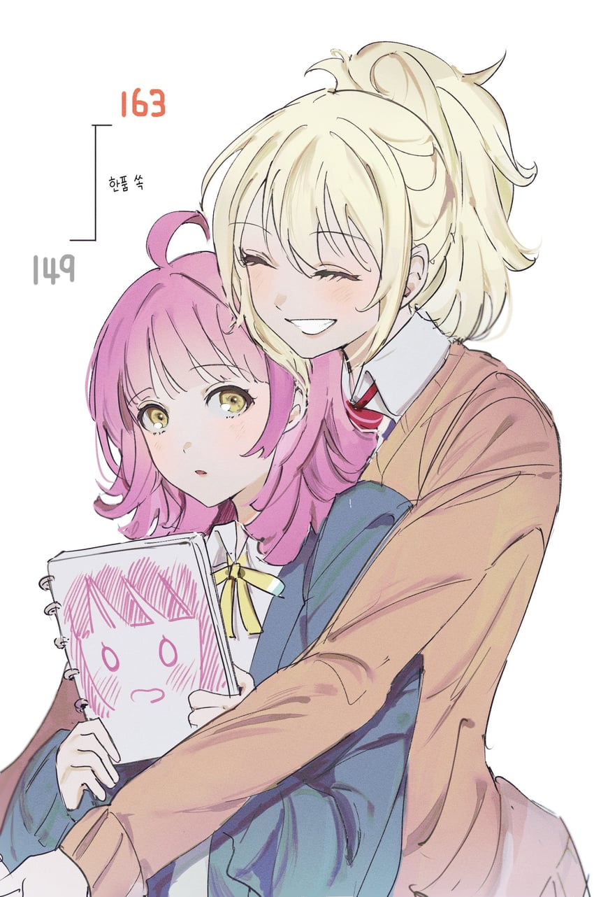 tennoji rina and miyashita ai (love live! and 1 more) drawn by r02ig