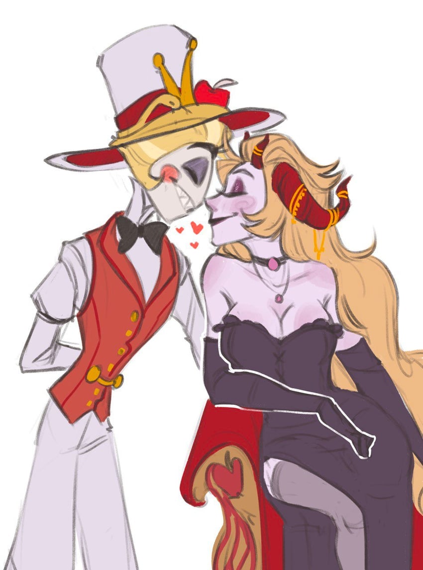 lucifer morningstar and lilith (hazbin hotel) drawn by hero_of_badass