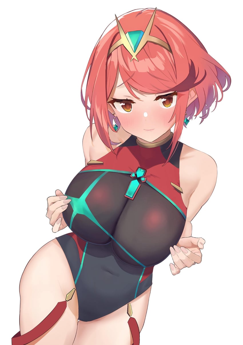 pyra (xenoblade chronicles and 1 more) drawn by xunue3