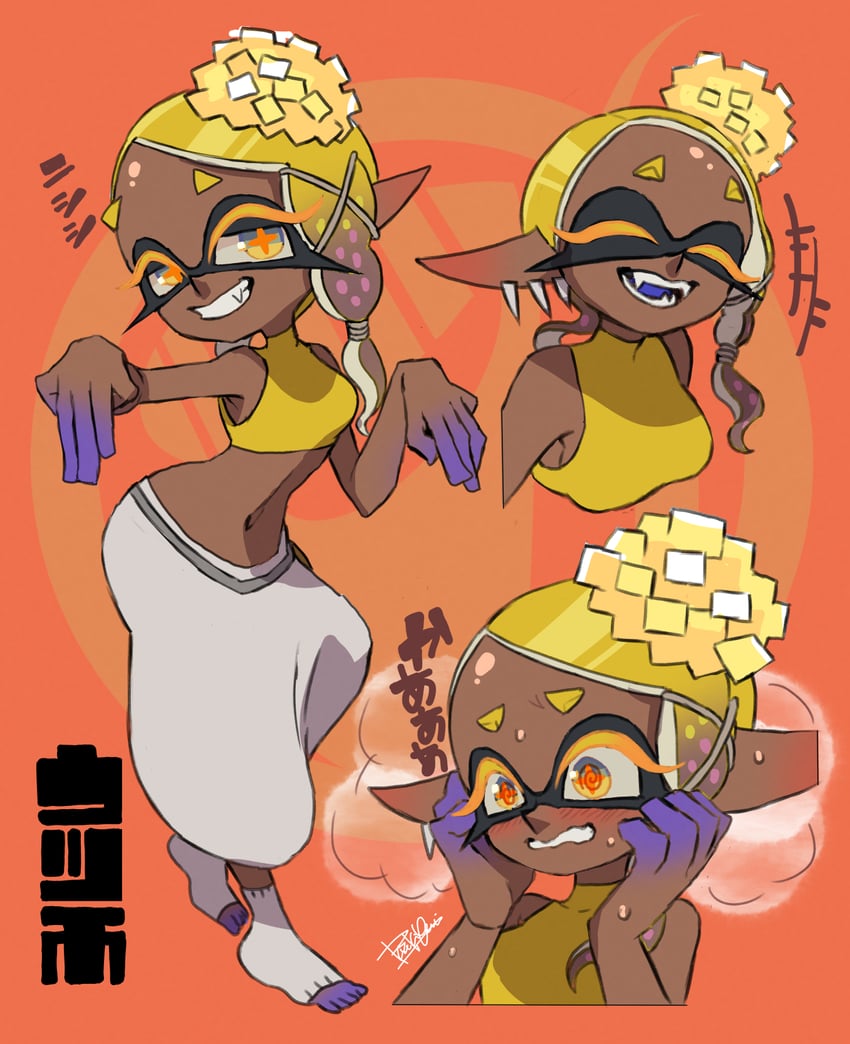 frye (splatoon and 1 more) drawn by isamu-ki_(yuuki)