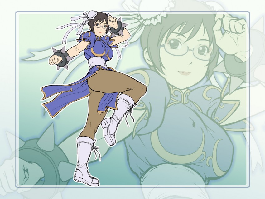 chun-li and holon (street fighter and 1 more) drawn by foobolt