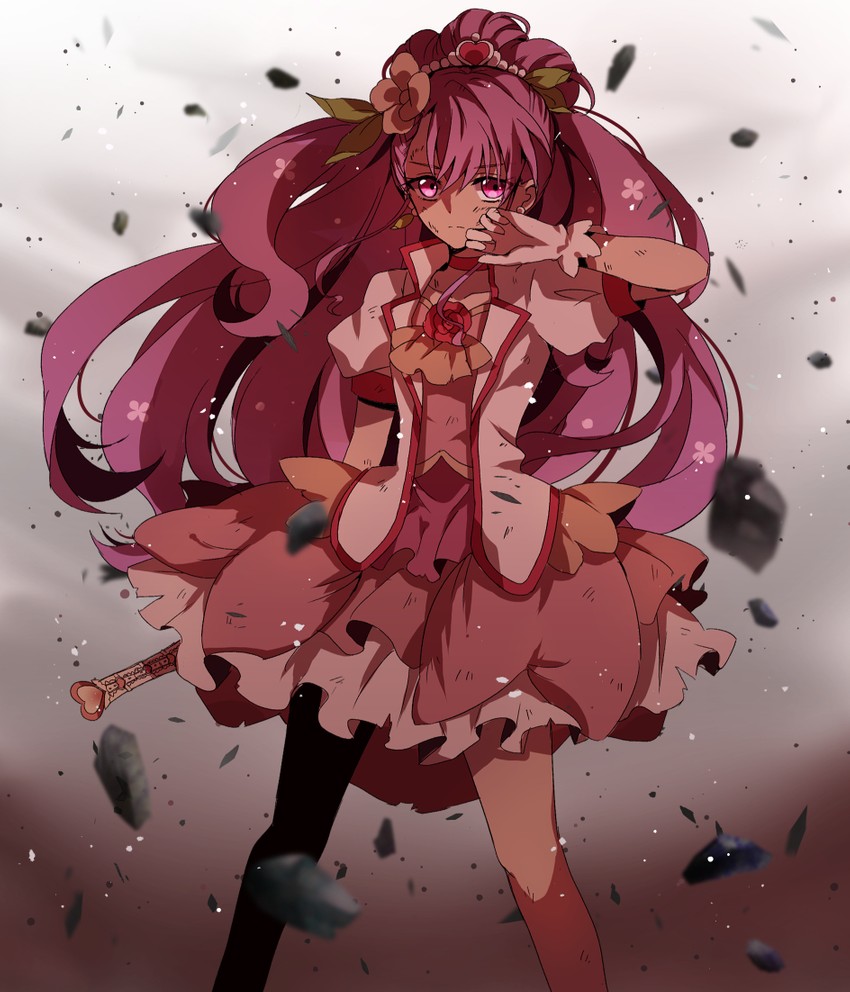 hanadera nodoka and cure grace (precure and 1 more) drawn by lazy_orange