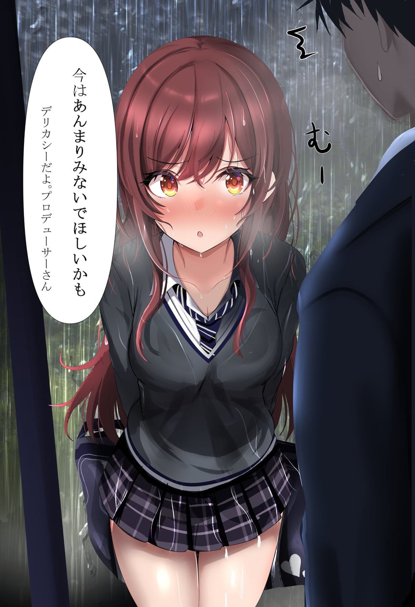 producer and osaki amana (idolmaster and 1 more) drawn by shingi_(truth_fakesingi)