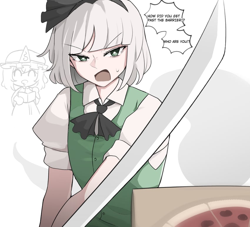 konpaku youmu and saigyouji yuyuko (touhou) drawn by mata_(matasoup)