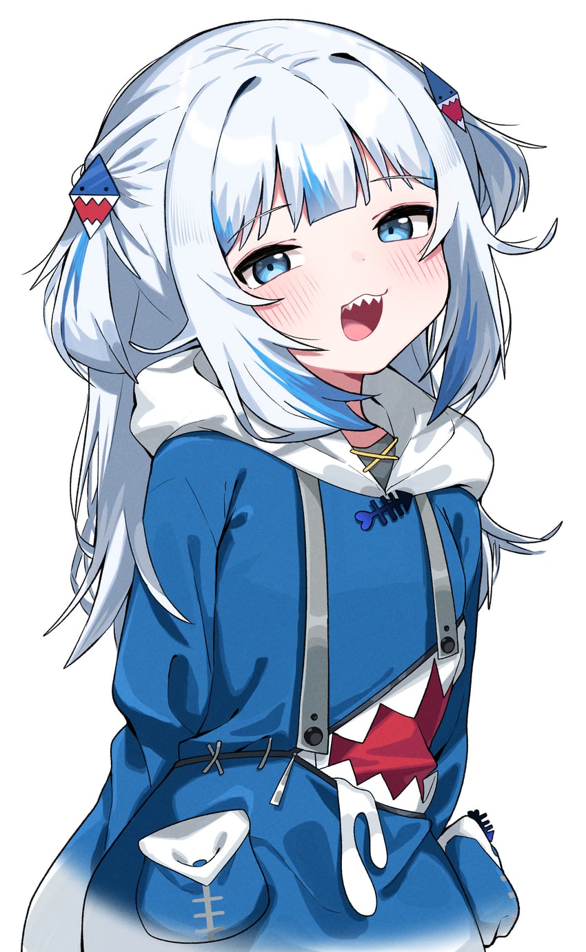 gawr gura (hololive and 1 more) drawn by tosyeo