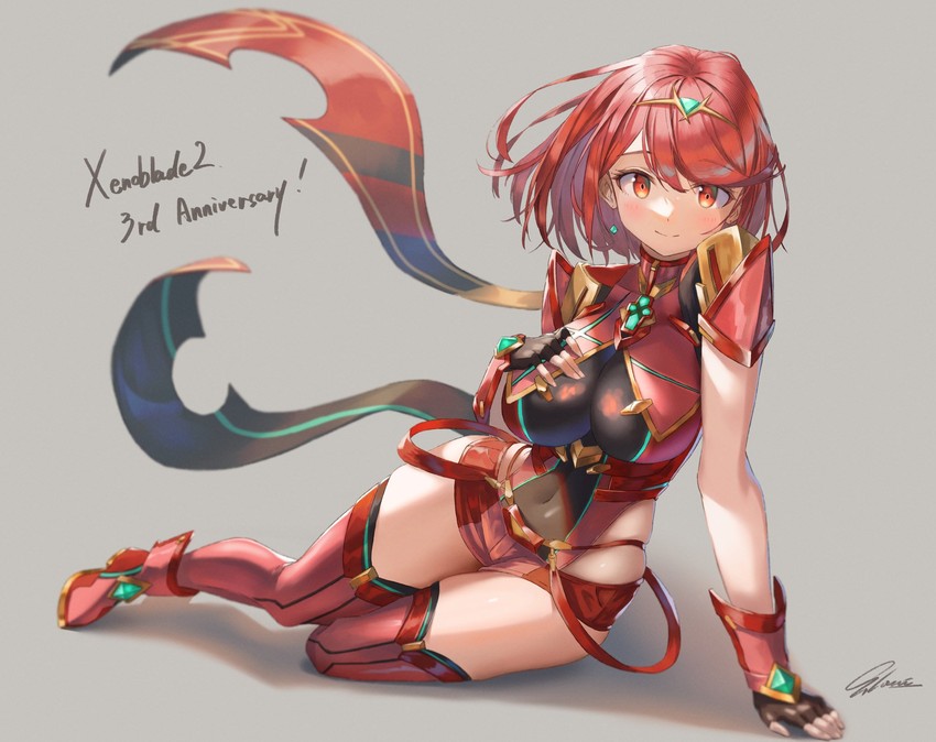 pyra (xenoblade chronicles and 1 more) drawn by soyogi_iori_(ioriwu8)