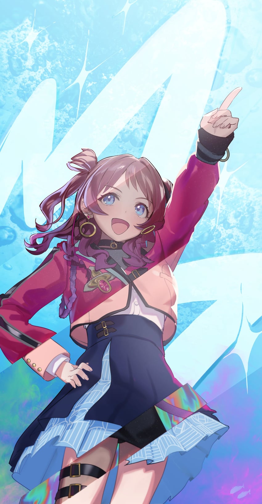 hanami saki (idolmaster and 1 more) drawn by uouokuma