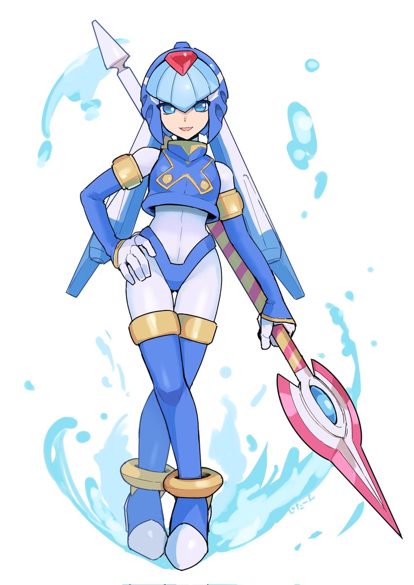 fairy leviathan (mega man and 1 more) drawn by kakikuyeko3181