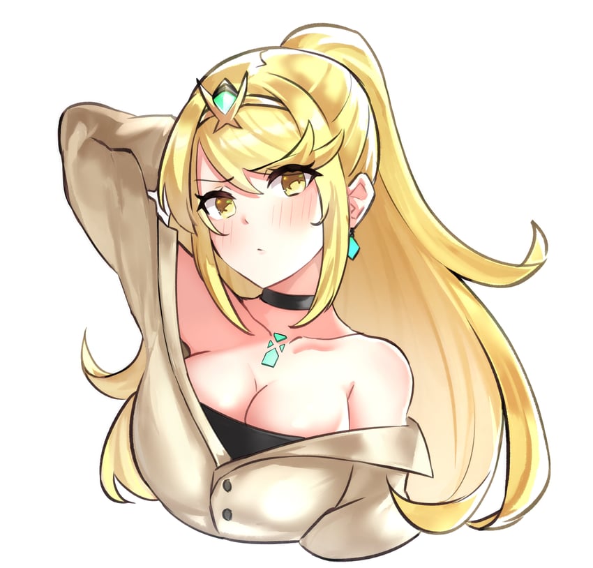 mythra (xenoblade chronicles and 1 more) drawn by coolisushi