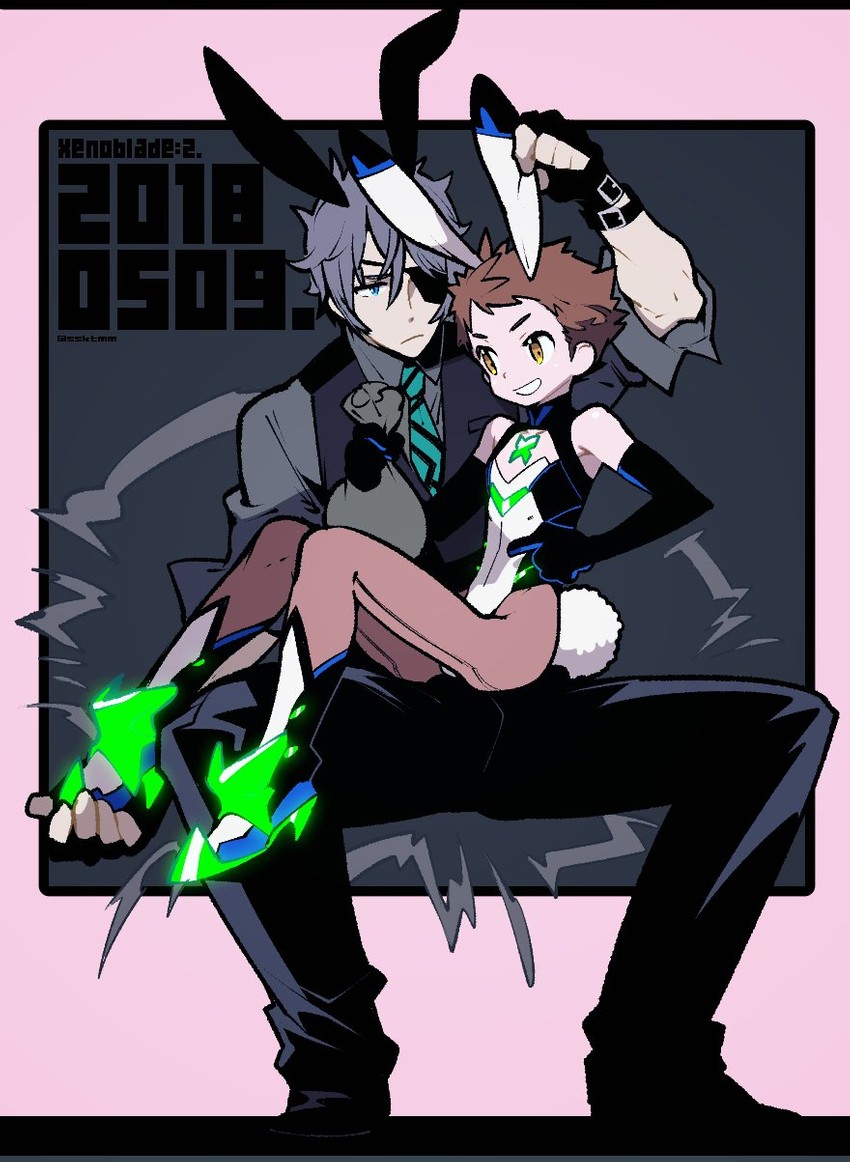 rex and zeke von genbu (xenoblade chronicles and 1 more) drawn by sasaki_tomomi