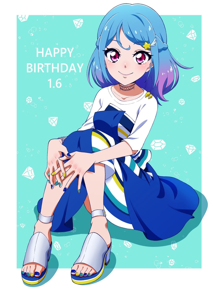 minato mio (aikatsu! and 1 more) drawn by haruki_(aikatsudd)