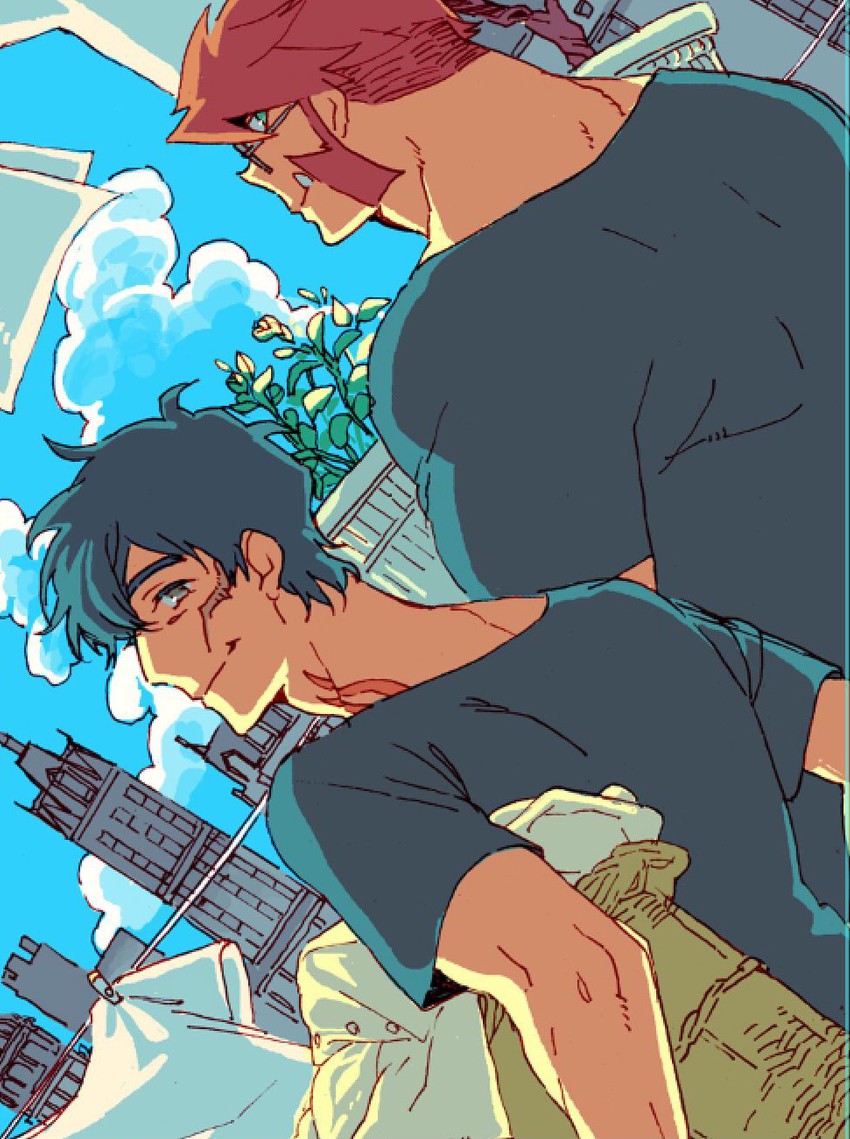 klaus von reinhertz and steven a. starphase (kekkai sensen) drawn by ooechang