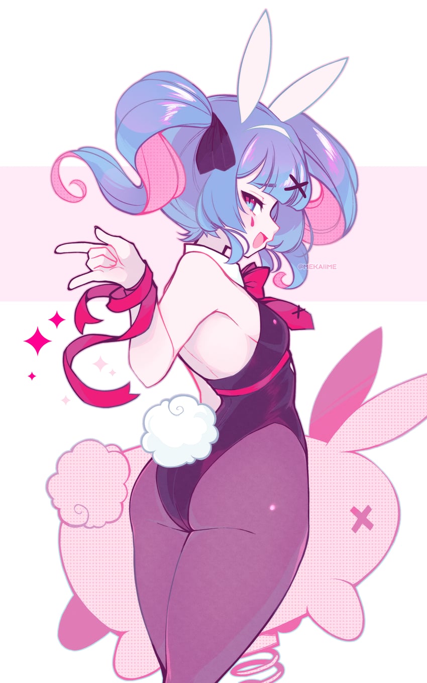 hatsune miku (vocaloid and 1 more) drawn by mekaiime