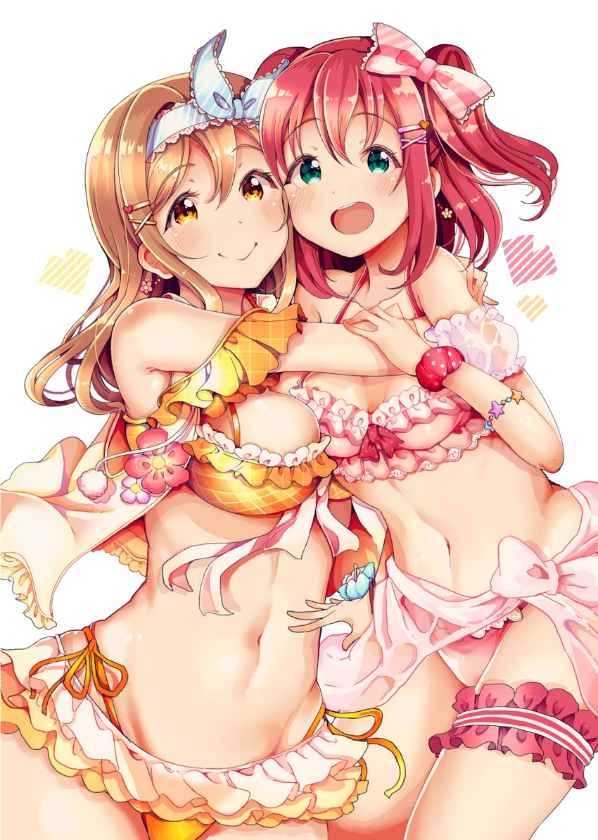 kunikida hanamaru and kurosawa ruby (love live! and 1 more) drawn by kuzu_kow