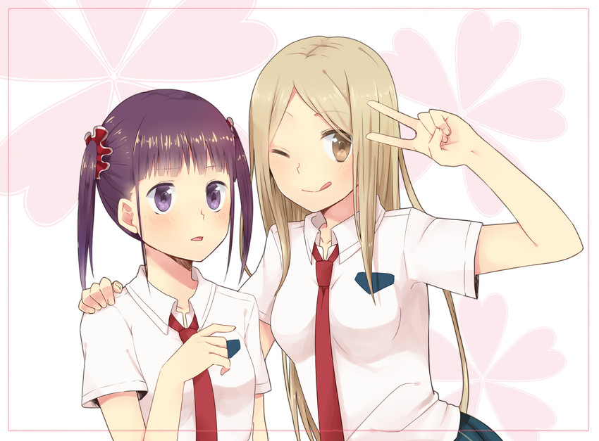 noda kotone and minami shizuku (sakura trick) drawn by kakino_nashiko