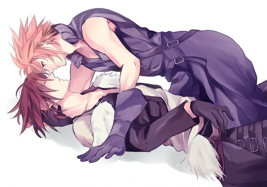 cloud strife and squall leonhart (final fantasy and 3 more) drawn by minatoya_mozuku