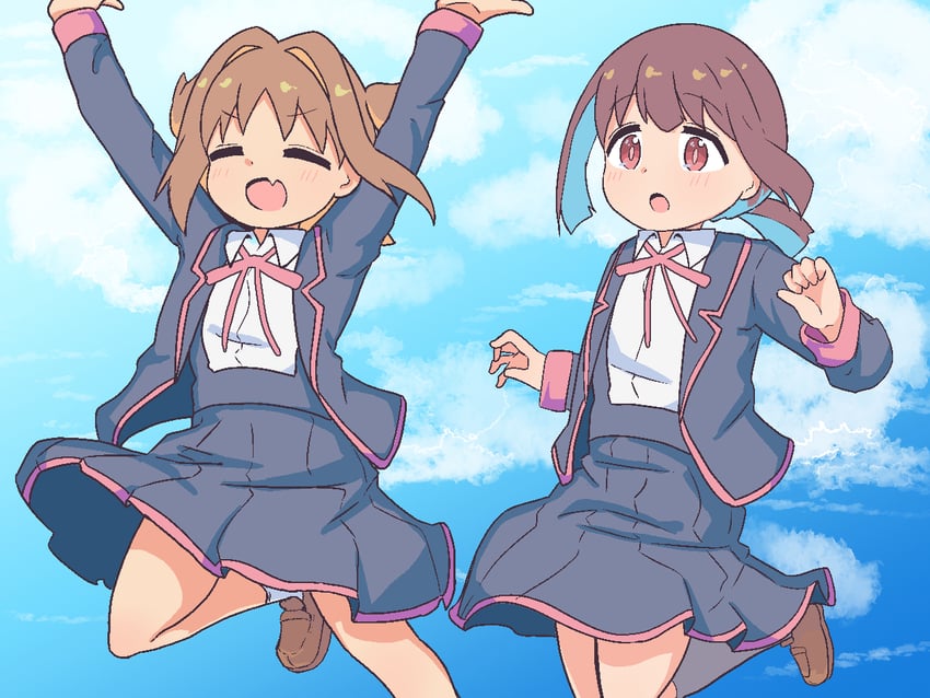 hozuki momiji and oka asahi (onii-chan wa oshimai!) drawn by namari_siro