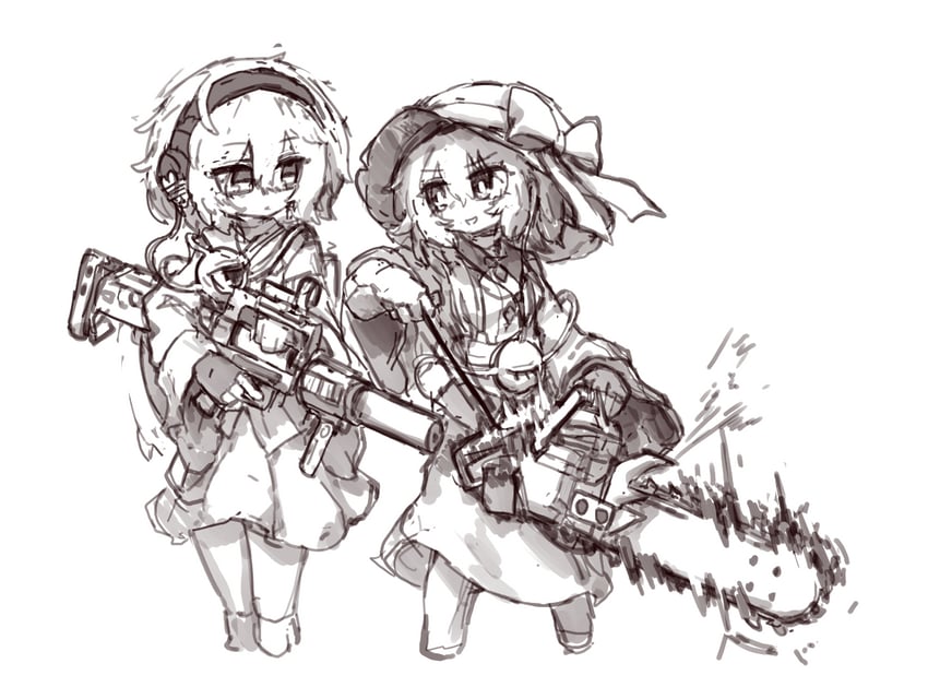 komeiji koishi and komeiji satori (touhou) drawn by rampa93
